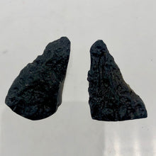 Load image into Gallery viewer, Meteor Fragments Pendant Beads | 9 grams | 2 Beads | Black | 31x16x8- 28x19x8mm - PremiumBead Primary Image 1

