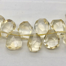 Load image into Gallery viewer, Citrine Faceted Briolette Bead Strand | 12x11 to 15x12x7mm | Golden | 85g |
