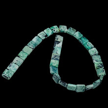 Load image into Gallery viewer, Mojito Natural Green Turquoise Square Coin Bead Strand 107412C
