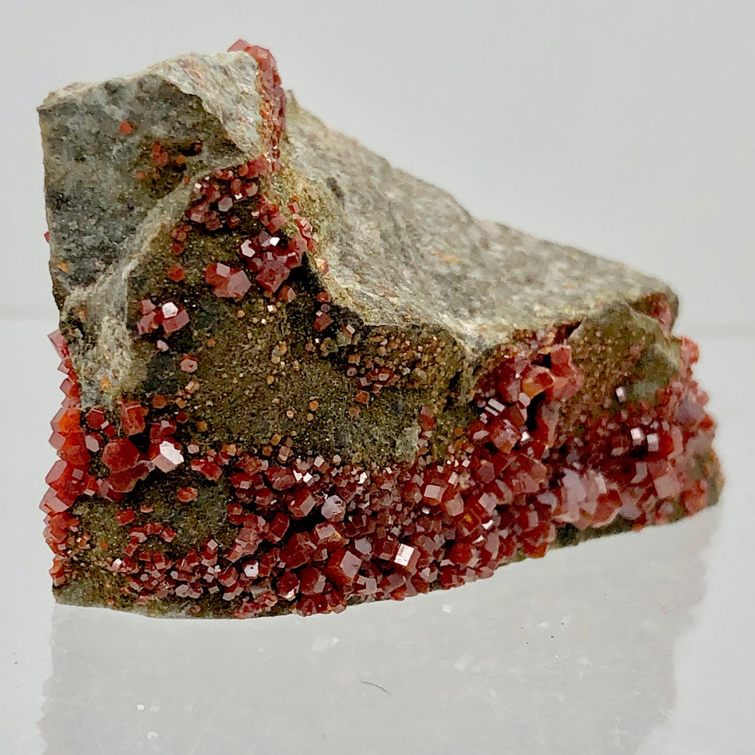 Vanadinite - Orange Red Sparkling Crystals Display Specimen |45x35x28mm | 36.2gr - PremiumBead Primary Image 1