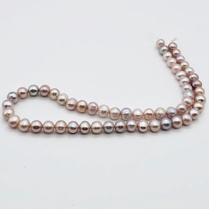 Lovely! Natural Peach Freshwater Pearl 16" Strand Graduated 6mm to 8mm 110811A - PremiumBead Alternate Image 2