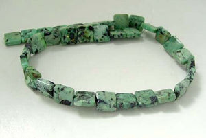 4 Beads of Mojito Mint Green Turquoise Square Coin Beads 7412D - PremiumBead Alternate Image 2