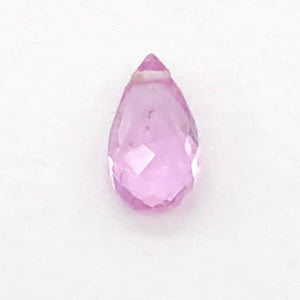 Natural Pink Sapphire Briolette Pendant Bead | 6x3x2mm | .43cts | 1 Bead |