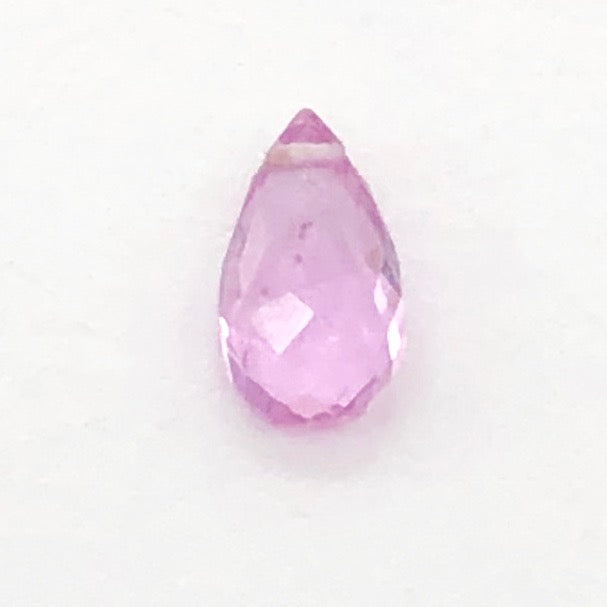 Natural Pink Sapphire Briolette Pendant Bead | 6x3x2mm | .43cts | 1 Bead |