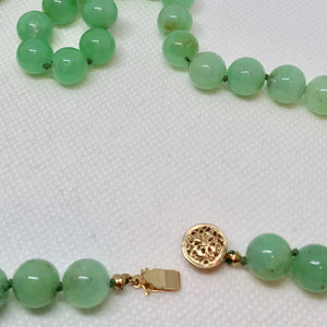 AAA Natural Chrysoprase & 14K Gold 24 inch Necklace 210789 - PremiumBead Alternate Image 2