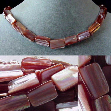 2 Beads of Natural Dark Pink Mussel Shell Beads 4324 - PremiumBead Primary Image 1