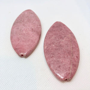 Hot 1 Pink Rhodonite Marquis Pendant Bead 8713A - PremiumBead Alternate Image 4