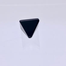 Load image into Gallery viewer, Shine 2 Hand Carved Obsidian Pyramid Beads, 17x17x16mm, Black 9289ON - PremiumBead Alternate Image 5
