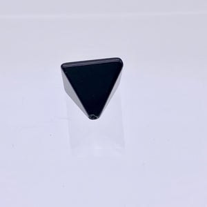 Shine 2 Hand Carved Obsidian Pyramid Beads, 17x17x16mm, Black 9289ON - PremiumBead Alternate Image 5