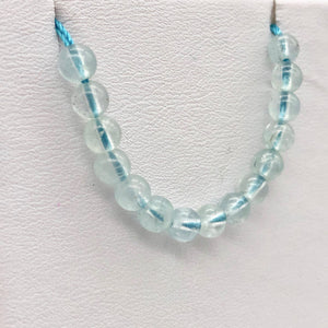 15 Natural Aquamarine Round Beads | 4.5mm | 15 Beads | Blue | 6655B - PremiumBead Alternate Image 5
