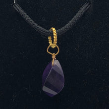 Load image into Gallery viewer, AAA Amethyst Faceted Twist Briolette Pendant | 12.5x8mm, 1&quot; Long | Purple - PremiumBead Alternate Image 2
