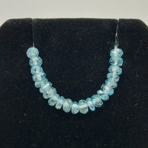 73.7cts Natural Blue Zircon 3x1.5-4x2.5mm Graduated Faceted Bead Strand 10844 - PremiumBead Alternate Image 8