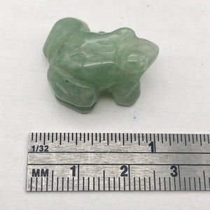 Adorable Aventurine Frog Figurine Worry-stone | 22x17x10mm | Green - PremiumBead Alternate Image 4