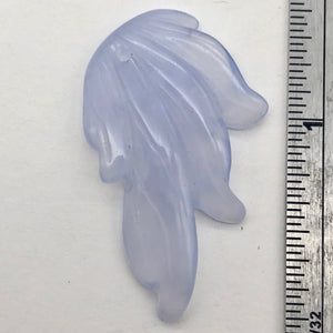 14.9cts Exquisitely Hand Carved Blue Chalcedony Flower Pendant Bead - PremiumBead Alternate Image 6