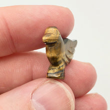Load image into Gallery viewer, Lovely Hand Carved Tiger&#39;s Eye Dove Bird Figurine | 25.5x18x7 | Golden - PremiumBead Alternate Image 2
