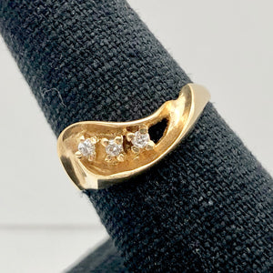 Natural Diamonds Solid 14K Yellow Gold Ring Size 6 3/4 9982AL - PremiumBead Alternate Image 3