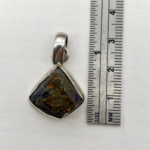 Exotic Chalcopyrite Crystal Sterling Silver Pendant! | 1 5/8x3/4" | Copper | - PremiumBead Alternate Image 4