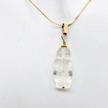 Load image into Gallery viewer, Quartz Goddess of Willendorf 14Kgf Pendant |1.38&quot; Long | Green | - PremiumBead Alternate Image 6
