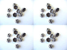 Load image into Gallery viewer, Adorable 5 Sea Urchin Sterling Silver Bali Bead Caps (1.7G) 1049 - PremiumBead Primary Image 1
