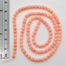 Load image into Gallery viewer, Coral Faceted Strand Round | 3 mm | Salmon | 112 Beads |
