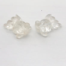 Load image into Gallery viewer, Swimmin&#39; 2 Carved Animal Quartz Goldfish Beads | 20x14x8mm | Clear
