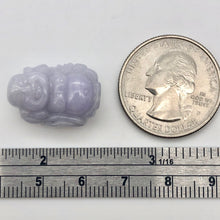 Load image into Gallery viewer, 26.8cts Hand Carved Buddha Lavender Jade Pendant Bead | 21x15x9.5mm | Lavender - PremiumBead Alternate Image 3

