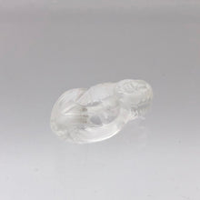 Load image into Gallery viewer, Intricately Carved Quartz Female Laughing Buddha Beads | 25x14x11.5mm | Clear - PremiumBead Alternate Image 5
