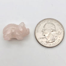Load image into Gallery viewer, Hand Carved Pink Rose Quartz PIGGY Figurine | 21x13x9.5mm | Pink - PremiumBead Alternate Image 2
