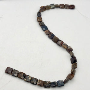 Faceted Pietersite Bead 8" Strand! |12x12x5mm | red-brown | Square | 16 beads | - PremiumBead Alternate Image 5