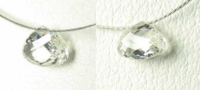 0.26cts Natural White Diamond Tabiz Briolette Bead 10617F - PremiumBead Primary Image 1