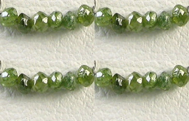 4 Premium 0.26cts Parrot Green Diamond Faceted Beads 9605DX - PremiumBead Primary Image 1