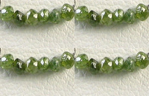 4 Premium 0.26cts Parrot Green Diamond Faceted Beads 9605DX - PremiumBead Primary Image 1