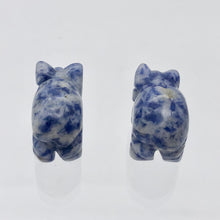 Load image into Gallery viewer, Oink 2 Carved Sodalite Pig Beads | 21x13x9.5mm | Blue - PremiumBead Alternate Image 9
