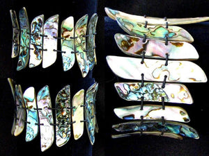 Shimmer! Natural Abalone Plank Bead Bracelet 005887B - PremiumBead Primary Image 1