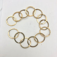 Load image into Gallery viewer, 22K Vermeil 13mm Circle Chain 6 inches | 13mm | 3.3g | Gold | Circle | 13 Links| - PremiumBead Primary Image 1
