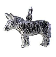 Load image into Gallery viewer, Wild 925 Sterling Silver Zebra Traditional Charm Pendant 9966K
