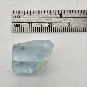 One Rare Natural Aquamarine Crystal | 18x18x13mm | 34.210cts | Sky blue | - PremiumBead Alternate Image 7