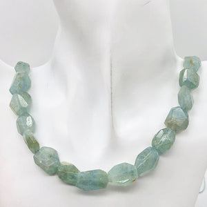 Wow! Aquamarine Faceted Beads | 21x14x7.5-10x10x5mm | Blue | Nugget | 2 Beads | - PremiumBead Alternate Image 6