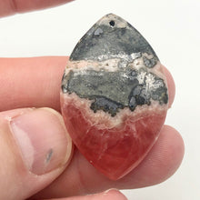 Load image into Gallery viewer, 80cts Natural Red Rhodochrosite 43x28mm Pendant Bead - PremiumBead Alternate Image 7
