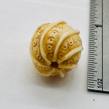 Load image into Gallery viewer, Carved Octopus Tentacle Swirl Waterbuffalo Bone Bead 10760A
