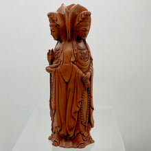 Load image into Gallery viewer, Three Faces of Beautiful Carved &amp; Signed Quan Yin Boxwood Statue - PremiumBead Alternate Image 5

