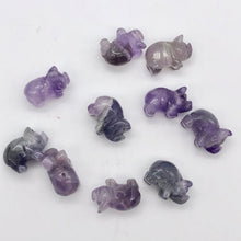 Load image into Gallery viewer, Purple Piggies 2 Hand Carved Amethyst Pig Beads 009274Aml | 22x13x11mm | Purple - PremiumBead Alternate Image 8
