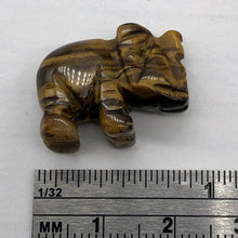 Load image into Gallery viewer, Wild Hand Carved Tiger Eye Elephant Bead Figurine
