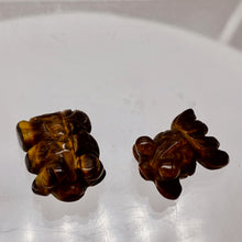 Load image into Gallery viewer, Wondrous Carved Tiger Eye Gold Fish Bead
