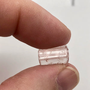 9.9cts Morganite Pink Beryl Hexagon Cylinder Bead | 14x8.5mm | 1 Bead | 3863M - PremiumBead Primary Image 1