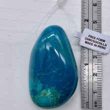 Load image into Gallery viewer, Chrysocolla Free Form Pendant Bead | 41x25x14 mm | Blue | 31g |1 Pendant Bead |
