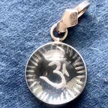 Load image into Gallery viewer, Om or Aum Quartz Sterling Silver Pendant Necklace | 21x10mm | 1 1/2&quot; long | - PremiumBead Alternate Image 2
