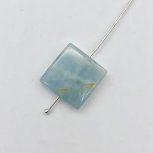 2 Unique Aquamarine Square Pendant Beads | 15x15x4mm | Blue | 2 Bead | 008145 - PremiumBead Alternate Image 4