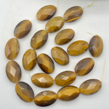 Load image into Gallery viewer, Exotic Perfectly Faceted Tigereye Beads| 24x15x7 | Golden | Oval | 2 beads | - PremiumBead Alternate Image 7
