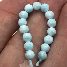 Load image into Gallery viewer, Natural Hemimorphite Faceted Round Beads | 5mm | Blue | 15 Bead(s)
